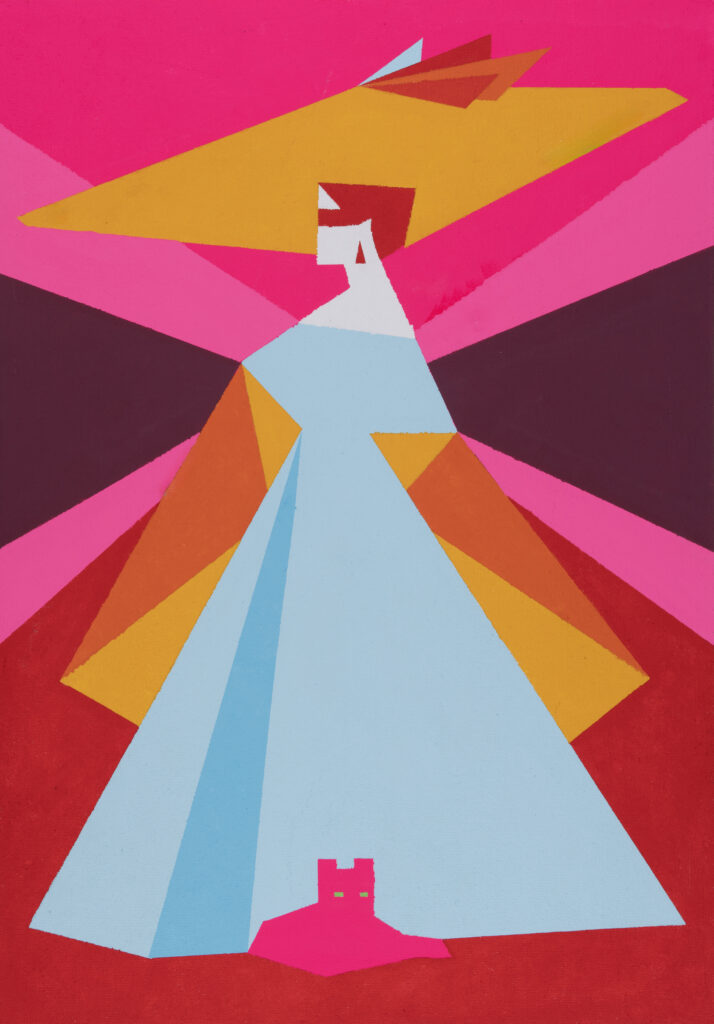 Gatto rosa con Giustizia